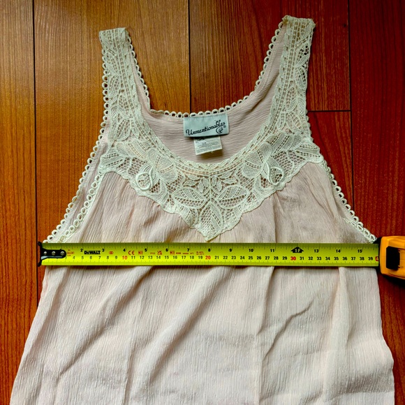 Unmentionables Vintage silk slip light pink - Picture 5 of 9